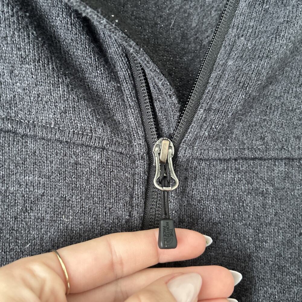 The North Face Women’s Large Deep Gray Full Zip Fleece Style Jacket Size Large - Picture 4 of 11